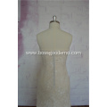 Beach two type 3D lace illusion style beach backless no sleeve wedding dress